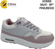 Кроссовки Clibee AD668 pink-beige 36-41