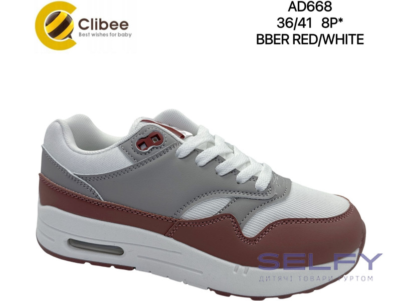 Кросівки Clibee AD668 red-white 36-41, Фото 1
