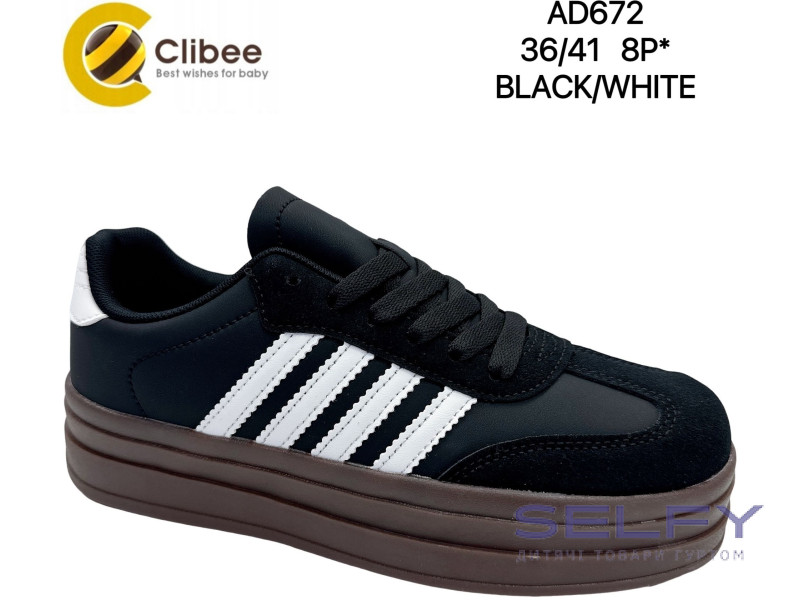 Кросівки Clibee AD672 black-white 36-41, Фото 1