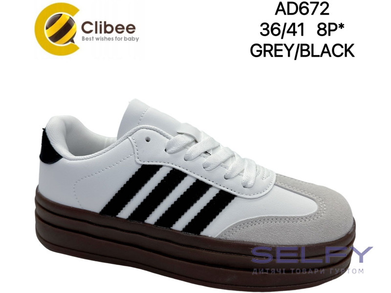 Кросівки Clibee AD672 grey-black 36-41, Фото 1