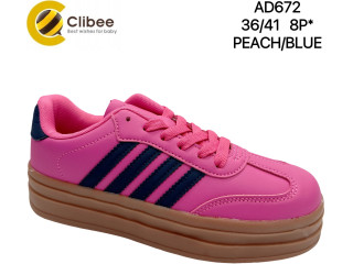Кросівки Clibee AD672 peach-blue 36-41