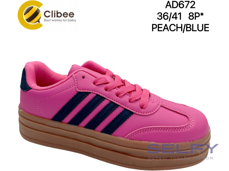 Кросівки Clibee AD672 peach-blue 36-41, Фото 1
