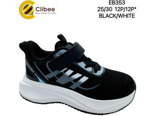 Кроссовки Clibee EB353 black-white 25-30