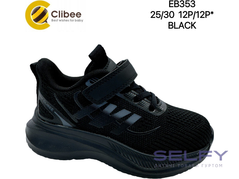 Кросівки Clibee EB353 black 25-30, Фото 1