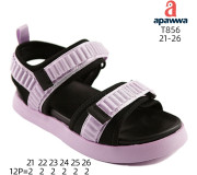 Босоніжки дитячі Apawwa T856 d.pink 21-26