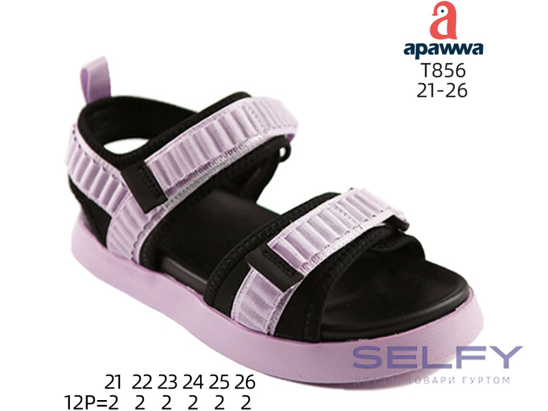 Босоніжки дитячі Apawwa T856 d.pink 21-26, Фото 1