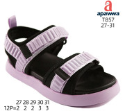 Босоніжки дитячі Apawwa T857 d.pink 27-31