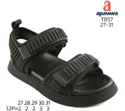 Босоніжки дитячі Apawwa T857 black 27-31