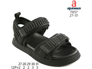 Босоніжки дитячі Apawwa T857 black 27-31
