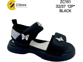 Босоніжки дитячі Clibee ZC151 black 32-37