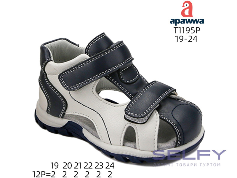 Босоніжки дитячі Apawwa T1195P navy 19-24, Фото 1