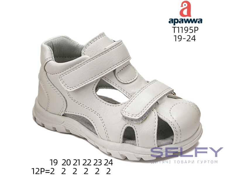 Босоножки детские Apawwa T1195P white 19-24, Фото 1