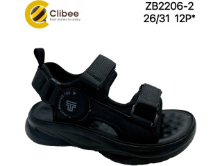 Босоніжки дитячі Clibee ZB2206-2 black-grey 26-31