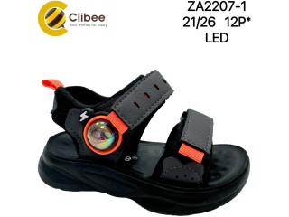 Босоніжки дитячі Clibee ZA2207-1 grey-orange 21-26