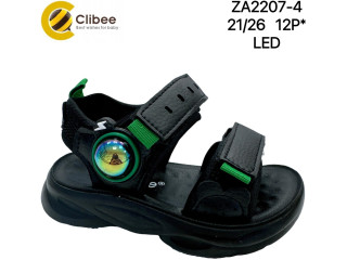 Босоніжки дитячі Clibee ZA2207-4 black-green 21-26
