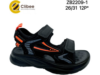 Босоніжки дитячі Clibee ZB2209-1 black-orange 26-31