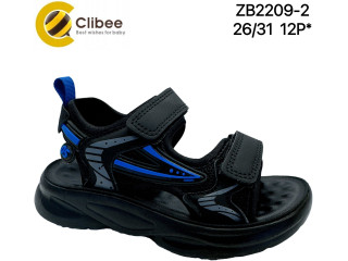 Босоніжки дитячі Clibee ZB2209-2 black-royal 26-31