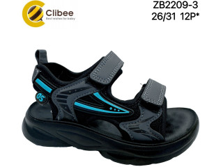 Босоніжки дитячі Clibee ZB2209-3 grey-l.blue 26-31