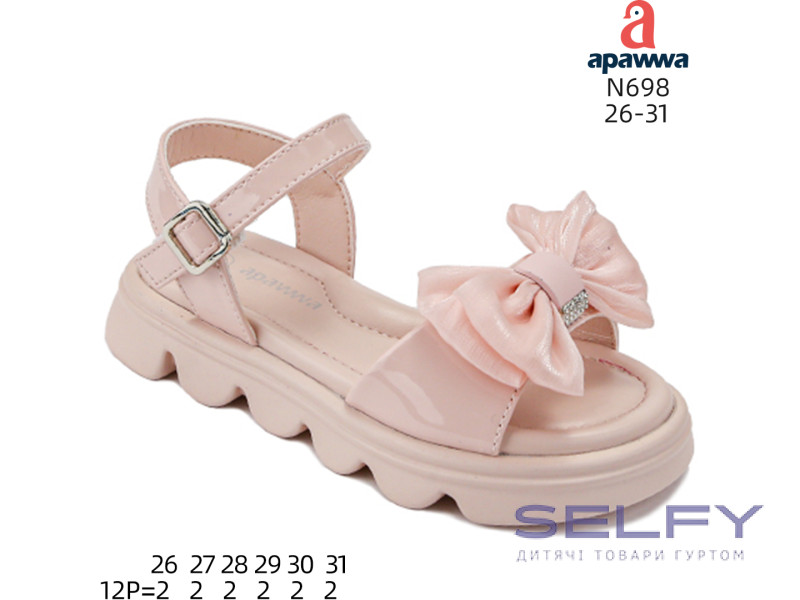 Босоножки детские Apawwa N698 pink 26-31, Фото 1