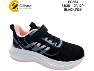 Кросівки дитячі Clibee EC354 black-pink 31-36