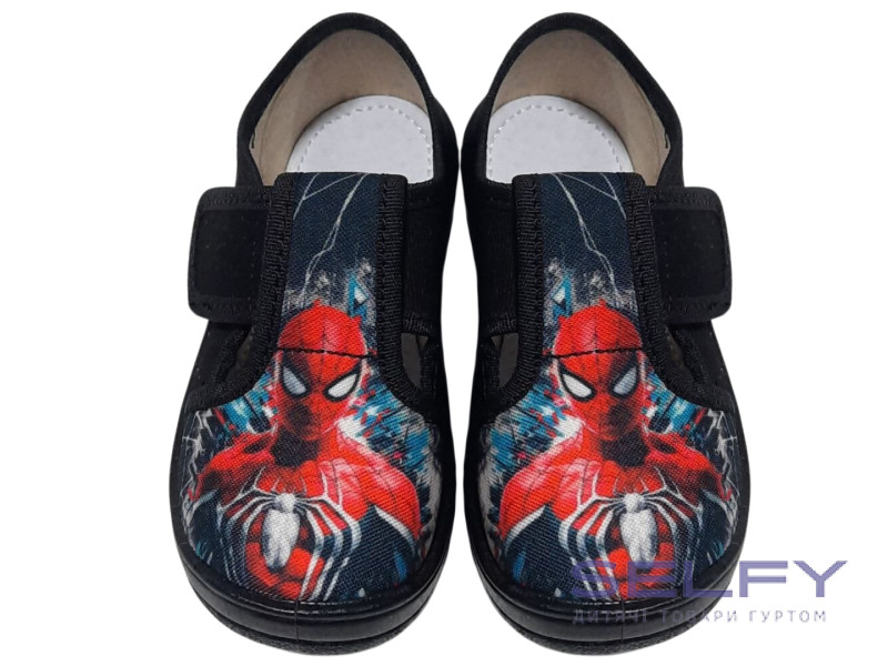 Гріша 24-30 чорний, чорна підошва, spider, Фото 3
