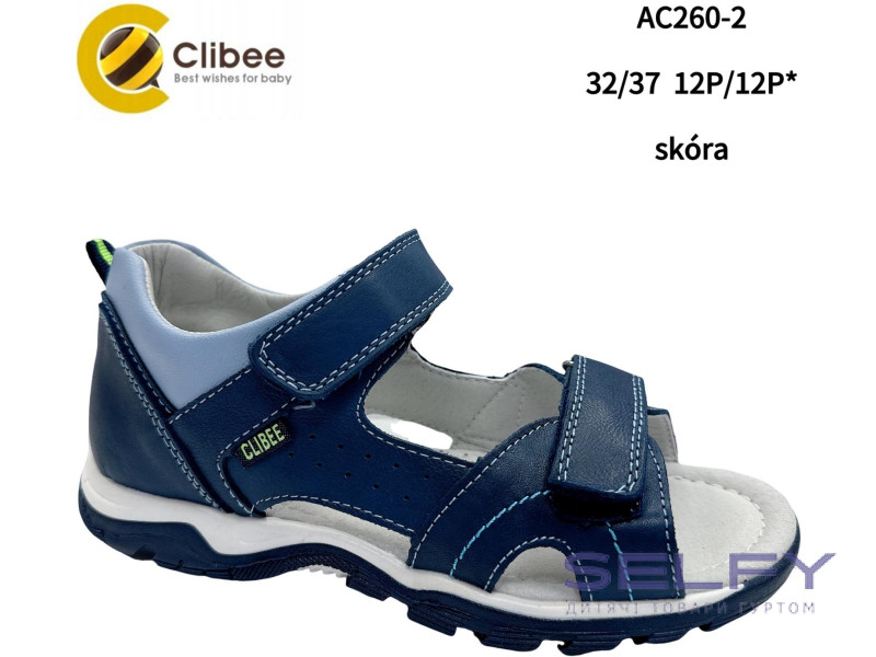 Босоніжки дитячі Clibee AC260-2 d.blue-l.blue 32-37, Фото 1