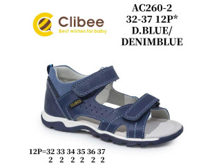 Босоніжки дитячі Clibee AC260-2 d.blue-l.blue 32-37