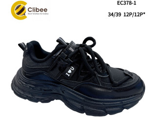 Кроссовки Clibee EC378-1 black 34-39