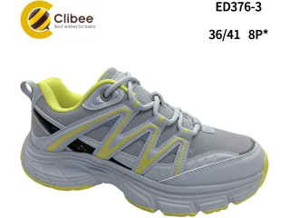 Кроссовки Clibee ED376-3 l.grey-green 36-41