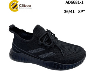 Кросівки Clibee AD6681-1 black 36-41