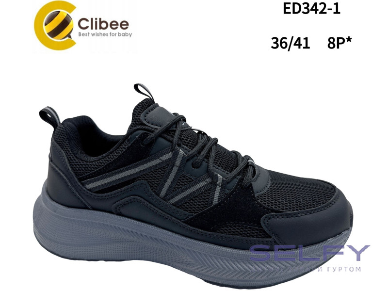 Кросівки Clibee ED342-1 black 36-41, Фото 1