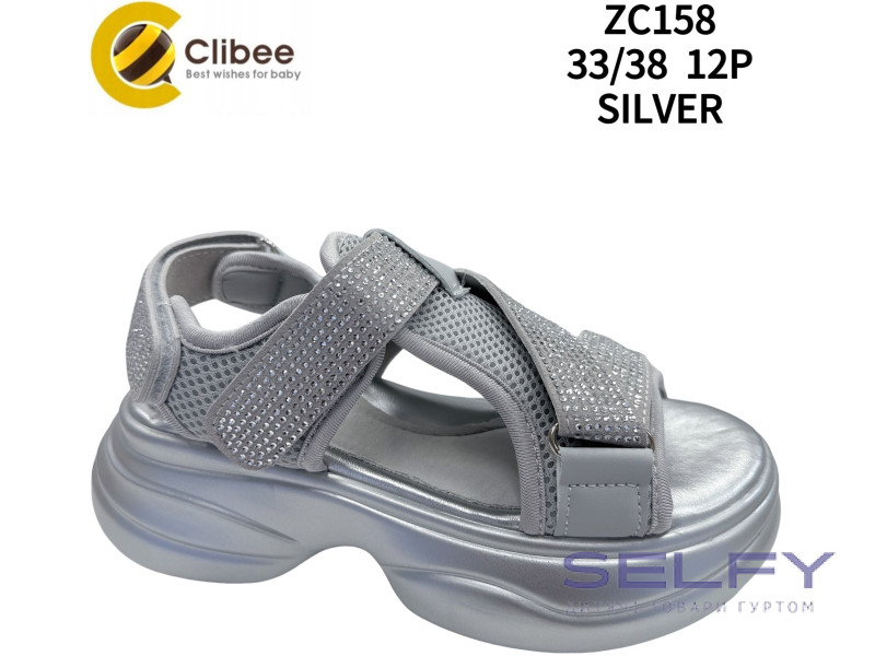 Босоніжки дитячі Clibee ZC158 silver 33-38, Фото 1