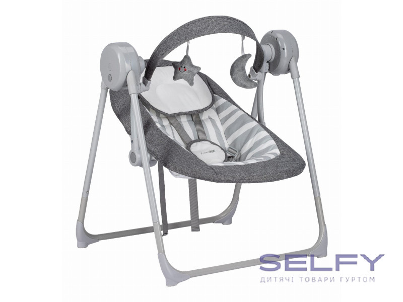 Гойдалка дитяча FreeON Snuggy, lines grey, Фото 4