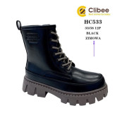 Черевики зимові Clibee HC533 black 33-38 по-розмірно