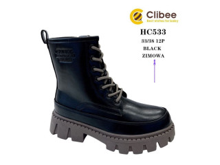Черевики зимові Clibee HC533 black 33-38 по-розмірно