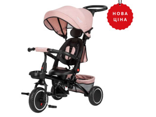 Триколісний дитячий велосипед Free2Move ELIPSO black pink