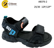 Босоніжки дитячі Clibee AB376-2 black-blue 25-30