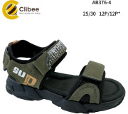 Босоніжки дитячі Clibee AB376-4 green-yellow 25-30