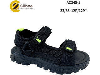 Босоніжки дитячі Clibee AC345-1 black 33-38