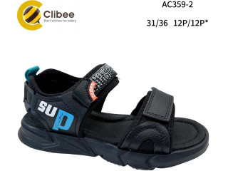 Босоніжки дитячі Clibee AC359-2 black-blue 31-36