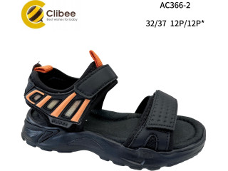Босоніжки дитячі Clibee AC366-2 black-orange 33-38