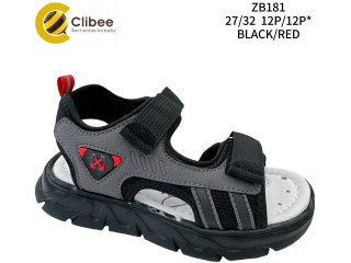 Босоніжки дитячі Clibee ZB181 black-red 27-32