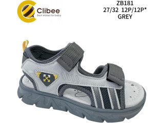 Босоніжки дитячі Clibee ZB181 d.grey 27-32