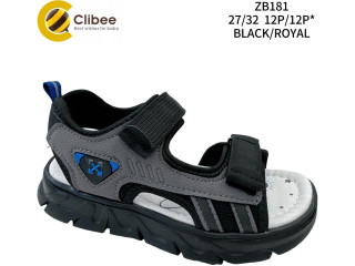 Босоніжки дитячі Clibee ZB181 black-royal 27-32