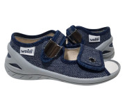 Адам 23-30 синій, сіра підошва