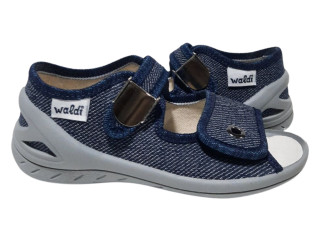 Адам 23-30 синій, сіра підошва