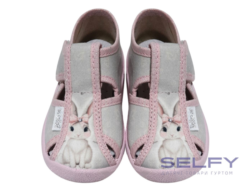 Маша 21-27 пудра, білий зайчик, Фото 3