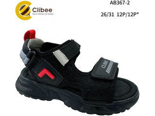 Босоніжки дитячі Clibee AB367-2 black-red 26-31