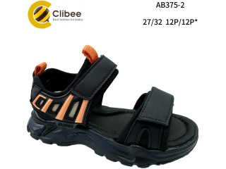 Босоніжки дитячі Clibee AB375-2 black-orange 27-32