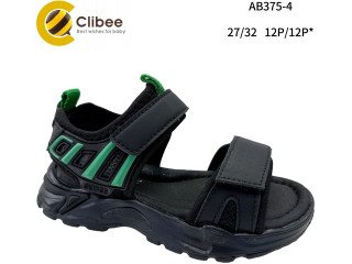 Босоніжки дитячі Clibee AB375-4 black-green 27-32